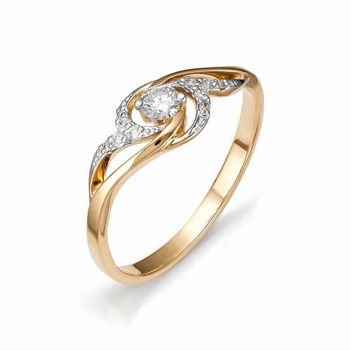 Купить кольцо из комбинированного золота с бриллиантами арт. 000879 по цене 0 руб. в LoveDiamonds