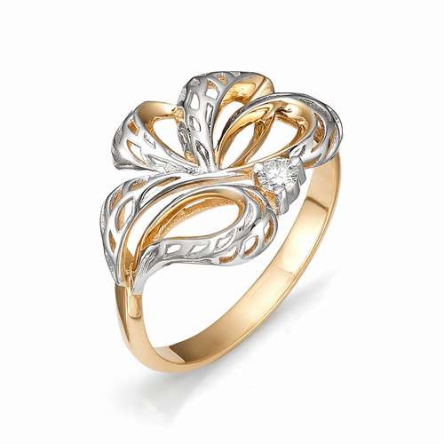 Купить кольцо из комбинированного золота с бриллиантами арт. 000882 по цене 0 руб. в LoveDiamonds