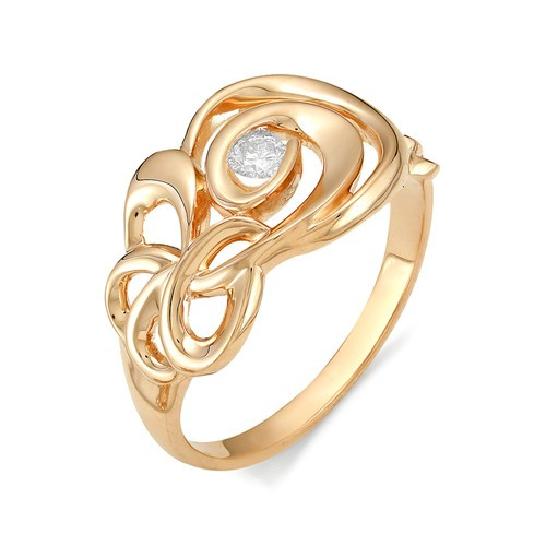 Купить кольцо из красного золота с бриллиантами арт. 000911 по цене 0 руб. в LoveDiamonds