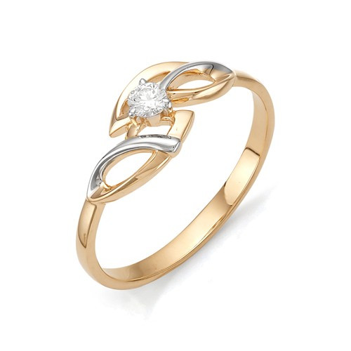 Купить кольцо из комбинированного золота с бриллиантами арт. 000920 по цене 0 руб. в LoveDiamonds