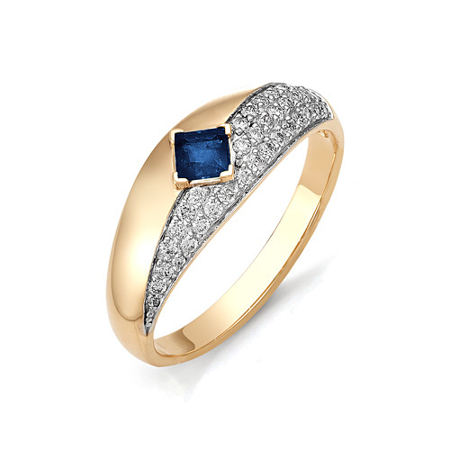 Купить кольцо из красного золота с сапфирами арт. 000948 по цене 45581 руб. в LoveDiamonds