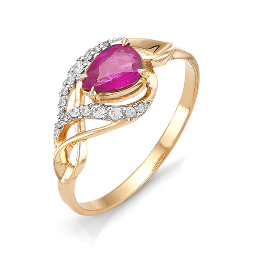 Купить кольцо из красного золота с рубинами арт. 000960 по цене 0 руб. в LoveDiamonds