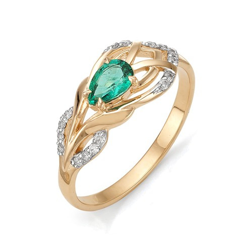 Купить кольцо из красного золота с изумрудами арт. 001005 по цене 0 руб. в LoveDiamonds