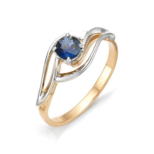 Купить кольцо из комбинированного золота с сапфирами арт. 001082 по цене 0 руб. в LoveDiamonds