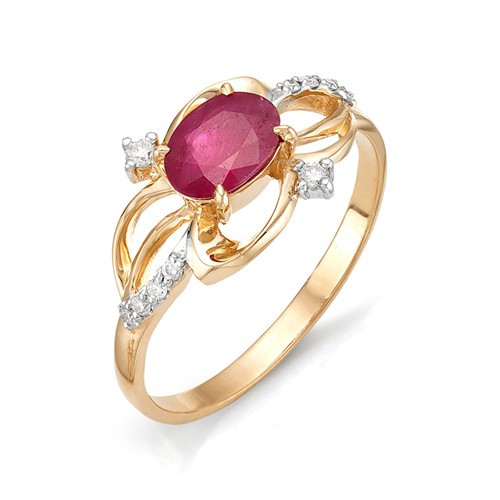 Купить кольцо из красного золота с рубинами арт. 001085 по цене 0 руб. в LoveDiamonds