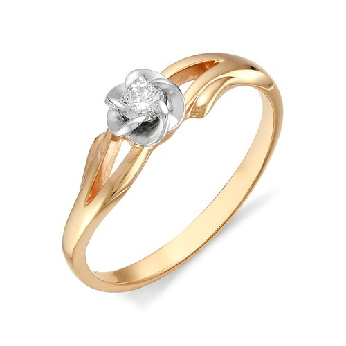 Купить кольцо из комбинированного золота с бриллиантами арт. 001145 по цене 0 руб. в LoveDiamonds