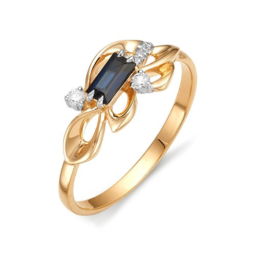 Купить кольцо из красного золота с сапфирами арт. 001162 по цене 21613 руб. в LoveDiamonds