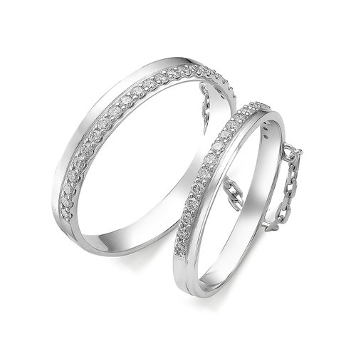 Купить кольцо из белого золота с бриллиантами арт. 001259 по цене 0 руб. в LoveDiamonds