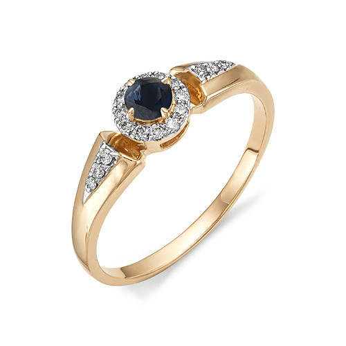 Купить кольцо из красного золота с сапфирами арт. 001266 по цене 0 руб. в LoveDiamonds
