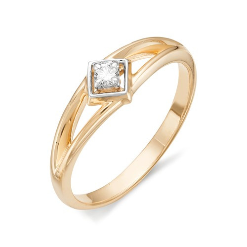 Купить кольцо из красного золота с бриллиантами арт. 001290 по цене 0 руб. в LoveDiamonds