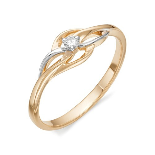 Купить кольцо из комбинированного золота с бриллиантами арт. 001291 по цене 0 руб. в LoveDiamonds