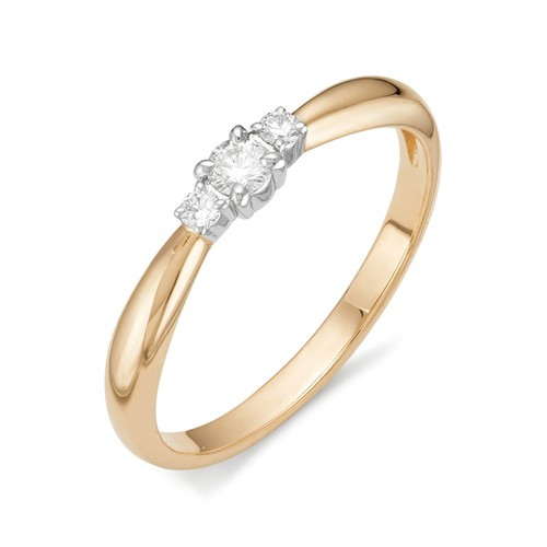 Купить кольцо из красного золота с бриллиантами арт. 001317 по цене 0 руб. в LoveDiamonds