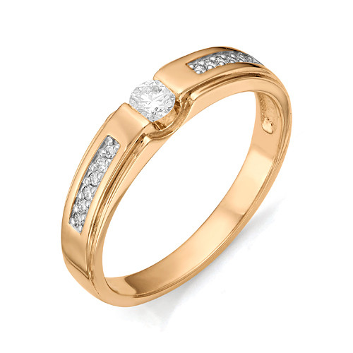 Купить кольцо из красного золота с бриллиантами арт. 001378 по цене 0 руб. в LoveDiamonds
