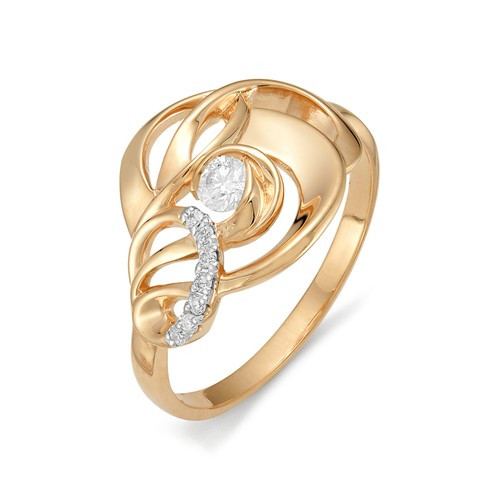 Купить кольцо из комбинированного золота с бриллиантами арт. 001411 по цене 0 руб. в LoveDiamonds