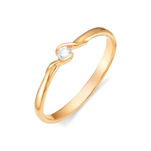 Купить кольцо из красного золота с бриллиантами арт. 001469 по цене 0 руб. в LoveDiamonds