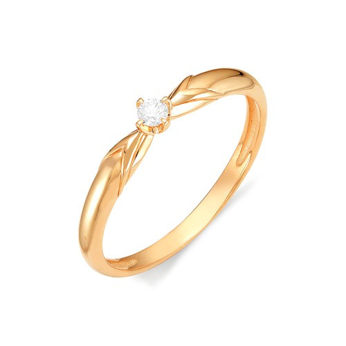 Купить кольцо из красного золота с бриллиантами арт. 001484 по цене 16290 руб. в LoveDiamonds