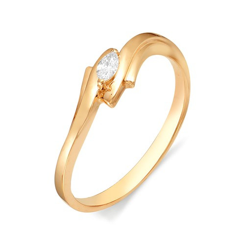 Купить кольцо из красного золота с бриллиантами арт. 001496 по цене 0 руб. в LoveDiamonds