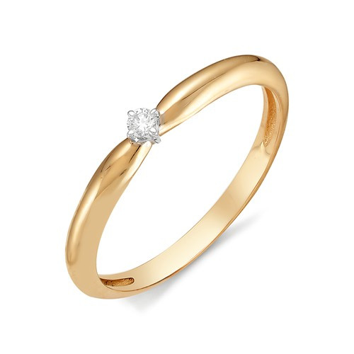 Купить кольцо из красного золота с бриллиантами арт. 001972 по цене 8219 руб. в LoveDiamonds