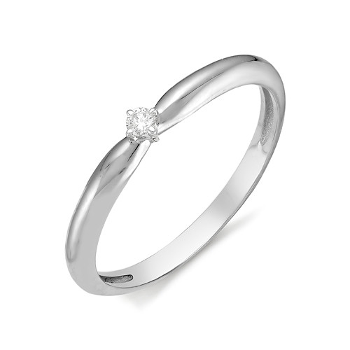 Купить кольцо из белого золота с бриллиантами арт. 001973 по цене 7532 руб. в LoveDiamonds