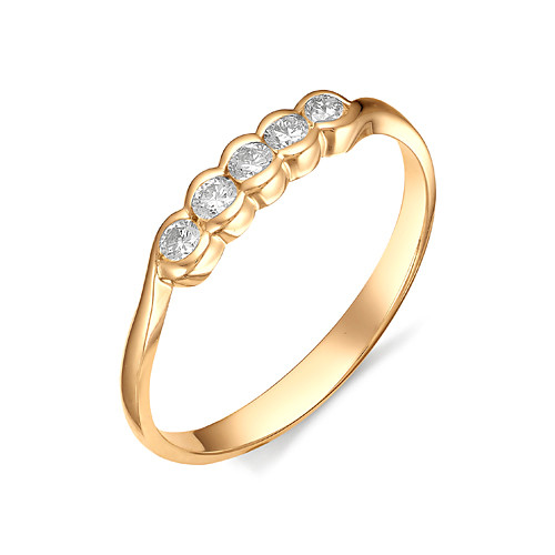 Купить кольцо из красного золота с бриллиантами арт. 001984 по цене 0 руб. в LoveDiamonds