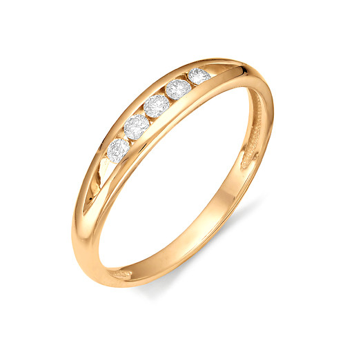 Купить кольцо из красного золота с бриллиантами арт. 001988 по цене 0 руб. в LoveDiamonds