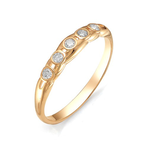 Купить кольцо из красного золота с бриллиантами арт. 002000 по цене 26860 руб. в LoveDiamonds