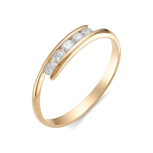Купить кольцо из красного золота с бриллиантами арт. 002009 по цене 0 руб. в LoveDiamonds