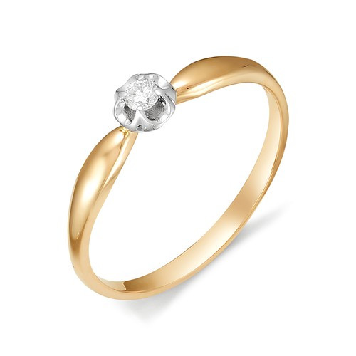 Купить кольцо из красного золота с бриллиантами арт. 002013 по цене 14370 руб. в LoveDiamonds