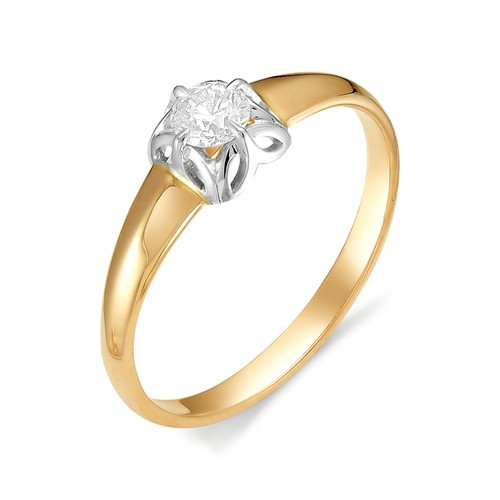 Купить кольцо из комбинированного золота с бриллиантами арт. 003148 по цене 0 руб. в LoveDiamonds