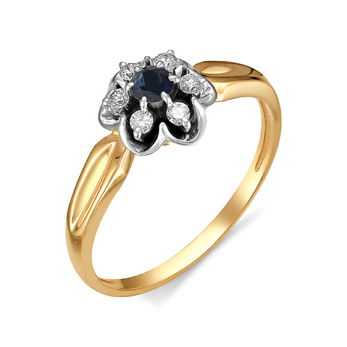 Купить кольцо из красного золота с сапфирами арт. 003083 по цене 27528 руб. в LoveDiamonds