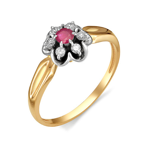 Купить кольцо из красного золота с рубинами арт. 003085 по цене 26991 руб. в LoveDiamonds