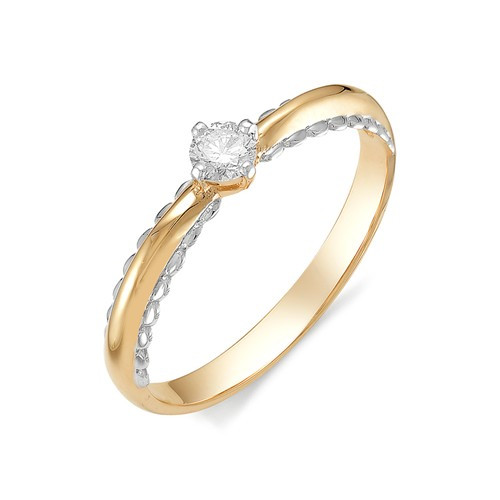 Купить кольцо из комбинированного золота с бриллиантами арт. 003077 по цене 0 руб. в LoveDiamonds
