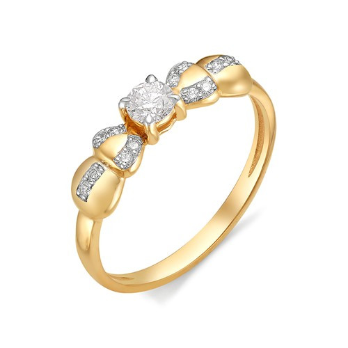 Купить кольцо из красного золота с бриллиантами арт. 003068 по цене 0 руб. в LoveDiamonds
