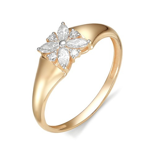 Купить кольцо из красного золота с бриллиантами арт. 003023 по цене 0 руб. в LoveDiamonds