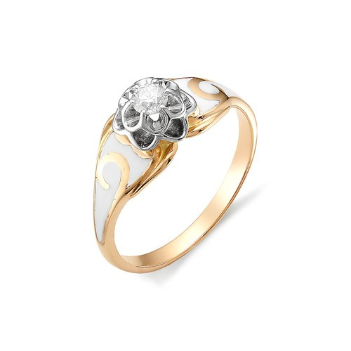 Купить кольцо из красного золота с эмалью арт. 003020 по цене 0 руб. в LoveDiamonds