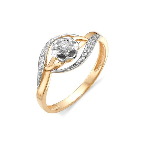 Купить кольцо из красного золота с бриллиантами арт. 003015 по цене 27750 руб. в LoveDiamonds