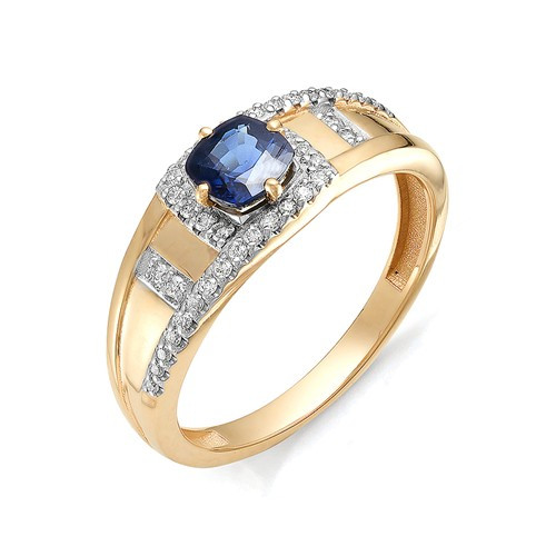 Купить кольцо из красного золота с сапфирами арт. 003007 по цене 0 руб. в LoveDiamonds