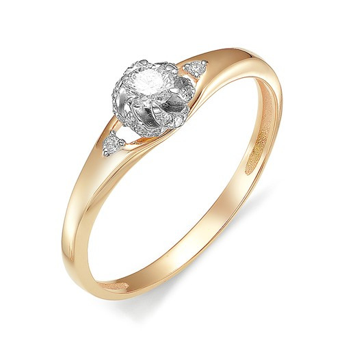 Купить кольцо из красного золота с бриллиантами арт. 002992 по цене 0 руб. в LoveDiamonds
