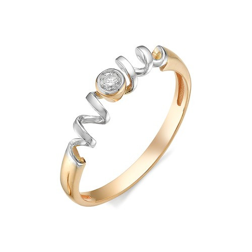 Купить кольцо из комбинированного золота с бриллиантами арт. 002984 по цене 16740 руб. в LoveDiamonds