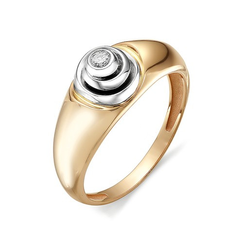 Купить кольцо из комбинированного золота с бриллиантами арт. 002982 по цене 0 руб. в LoveDiamonds