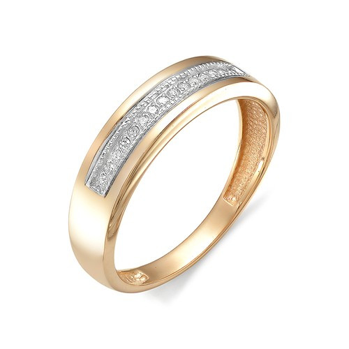 Купить кольцо из красного золота с бриллиантами арт. 002976 по цене 13290 руб. в LoveDiamonds