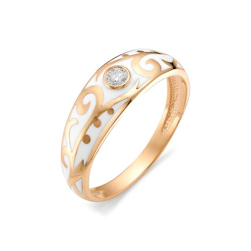 Купить кольцо из красного золота с эмалью арт. 002972 по цене 0 руб. в LoveDiamonds