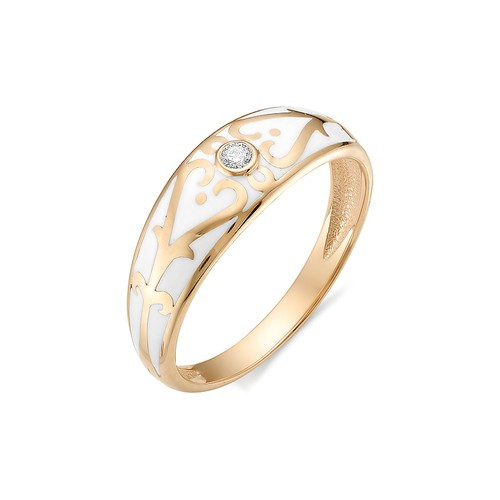 Купить кольцо из красного золота с эмалью арт. 002971 по цене 0 руб. в LoveDiamonds