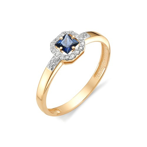 Купить кольцо из красного золота с сапфирами арт. 002966 по цене 17859 руб. в LoveDiamonds
