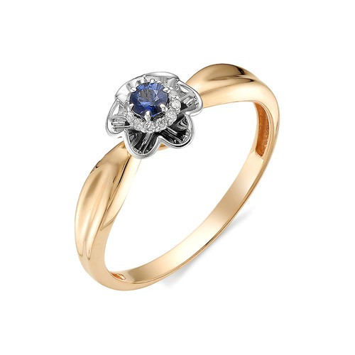 Купить кольцо из красного золота с сапфирами арт. 002939 по цене 15722 руб. в LoveDiamonds