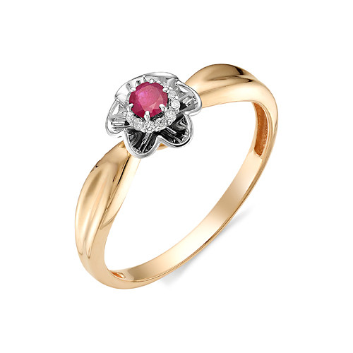 Купить кольцо из красного золота с рубинами арт. 002940 по цене 16803 руб. в LoveDiamonds