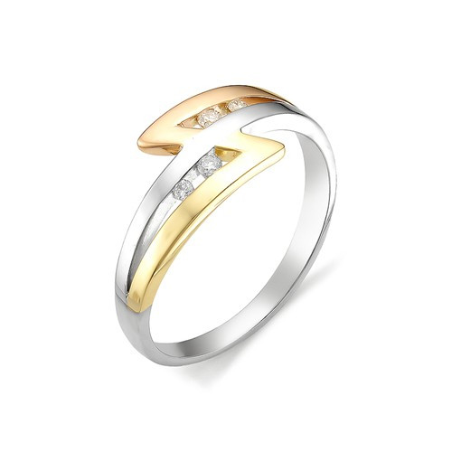 Купить кольцо из комбинированного золота с бриллиантами арт. 002924 по цене 0 руб. в LoveDiamonds