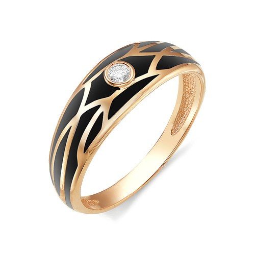 Купить кольцо из красного золота с эмалью арт. 002919 по цене 0 руб. в LoveDiamonds