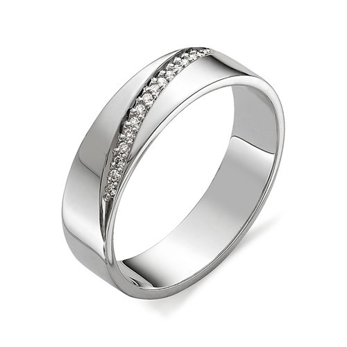 Купить кольцо из белого золота с бриллиантами арт. 002177 по цене 26745 руб. в LoveDiamonds