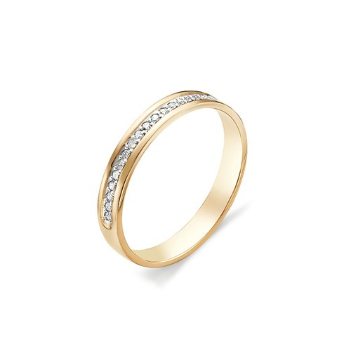 Купить кольцо из желтого золота с бриллиантами арт. 002181 по цене 15420 руб. в LoveDiamonds